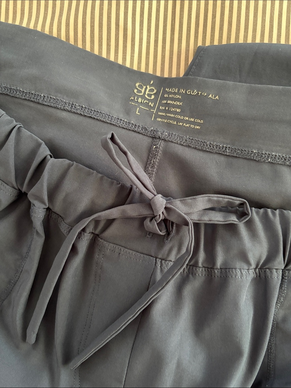 Alfani Women's Charcoal Drawstring Jogger Pants